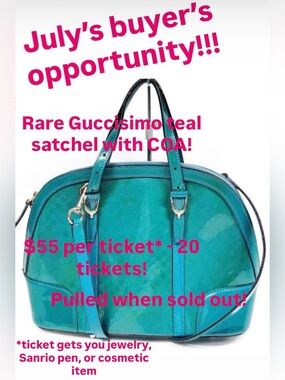 1 in 20 chance to buy for $5 - buy a $55 ticket (comes with jewelry, cosmetics)